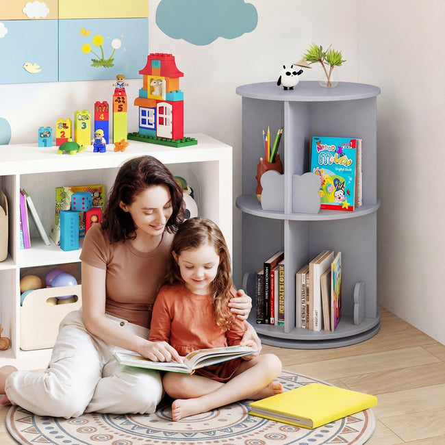 Spinning Bear Bookshelf, 2-Tier