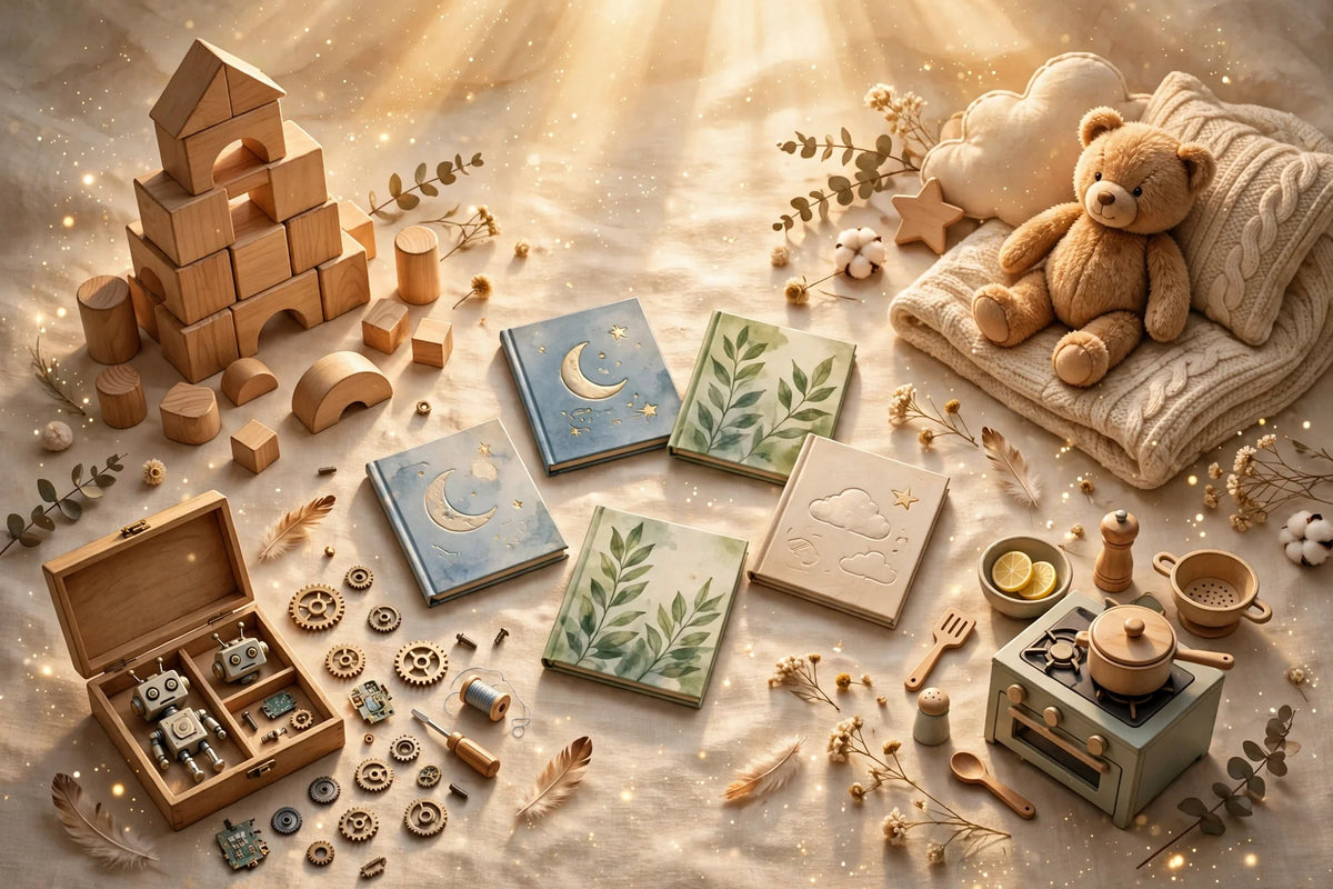 Playroom scene showing different play styles for kids