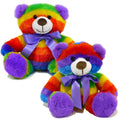 Rainbow Teddy Bear Plush, 2-Pack, 12-Inch Stuffed Animals, Ages 3+