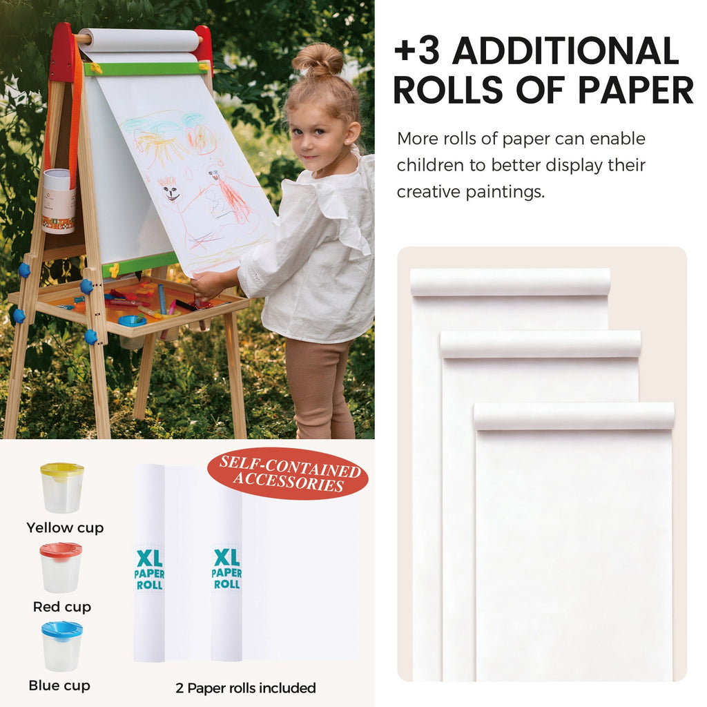 Tiny Land 3-in-1 Art Easel & Paper Roll Set — product image 2 of 9