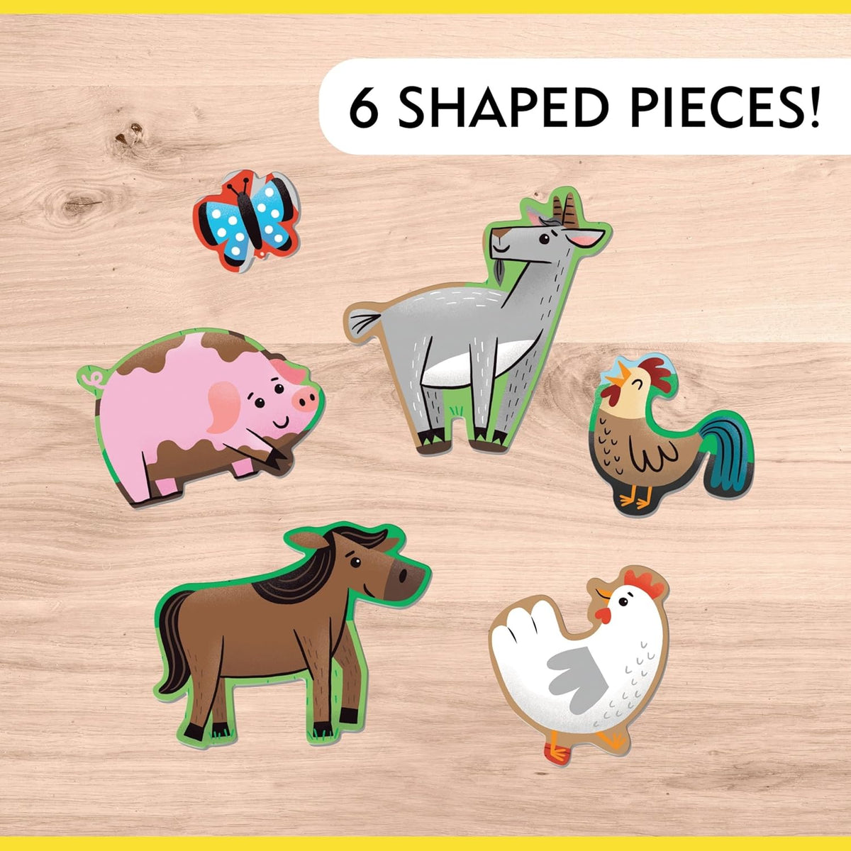 Farm Friends Toddler Floor Puzzle, 12 Large Pieces, Ages 2+ - product photo