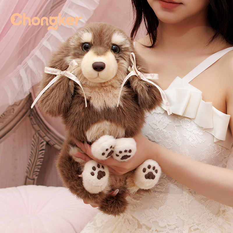 Dachshund Shoulder Bag – Plush Dog Purse for Girls by Chongker, image 5 of 9