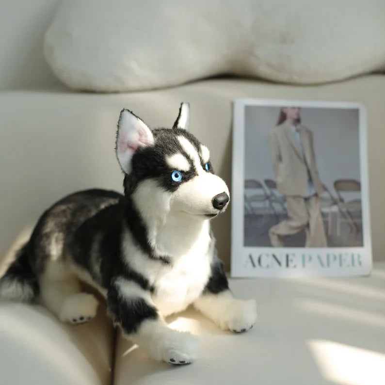 Husky Plush – Realistic Dog Toy Gift for Pet Lovers by Chongker, image 3 of 9