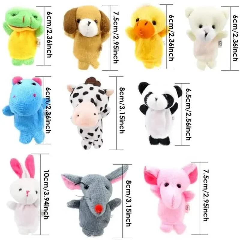 Another angle of the cute plush finger puppets