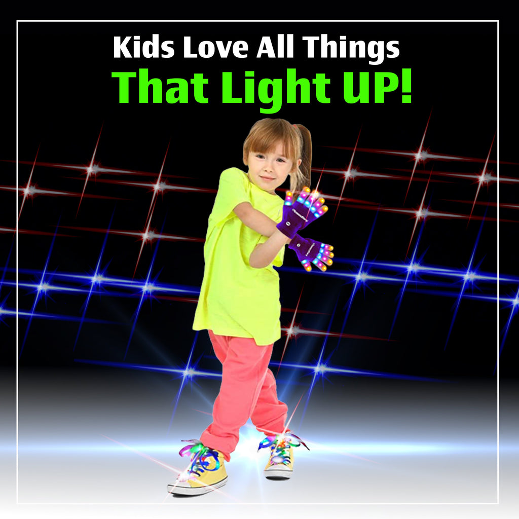 4-Pair Set of 5-Color LED Flashing Shoe Laces, 45 Inches - product photo