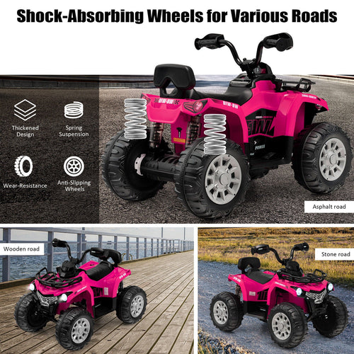 12V Kids' Adventure ATV — Pink