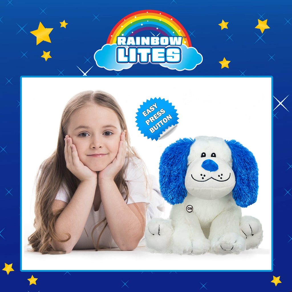 Rainbow Lites LED Glow Puppy Plush Night-Light, 16-Inch
