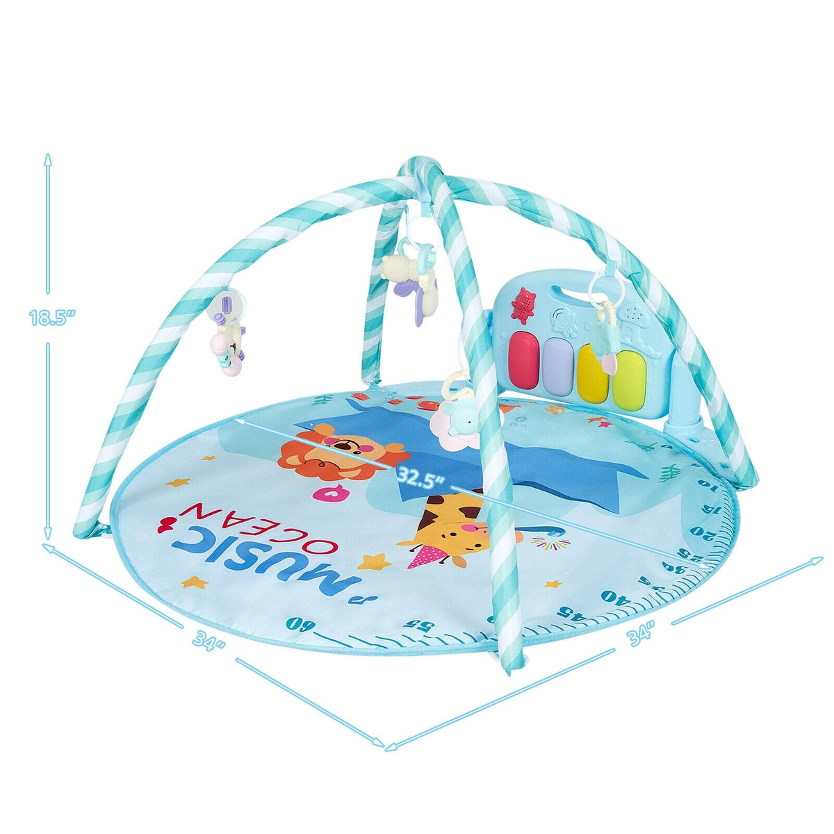 Tiny Tunes Piano Baby Play Gym