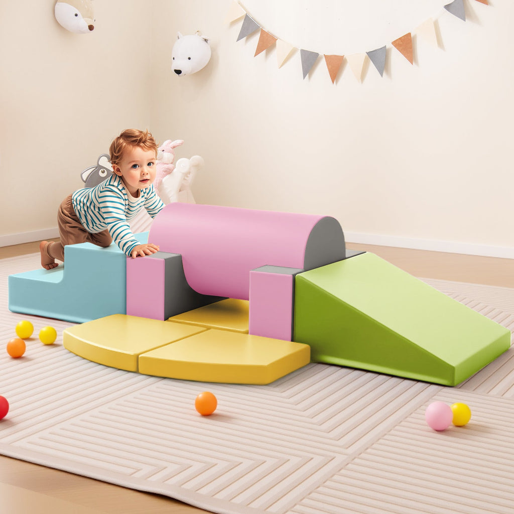 Rainbow Tumble Foam Blocks — 10 Pieces