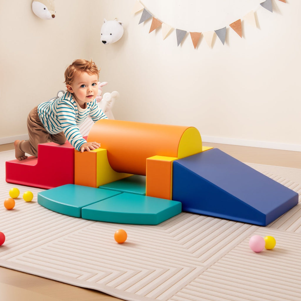 Rainbow Tumble Foam Blocks — 10 Pieces