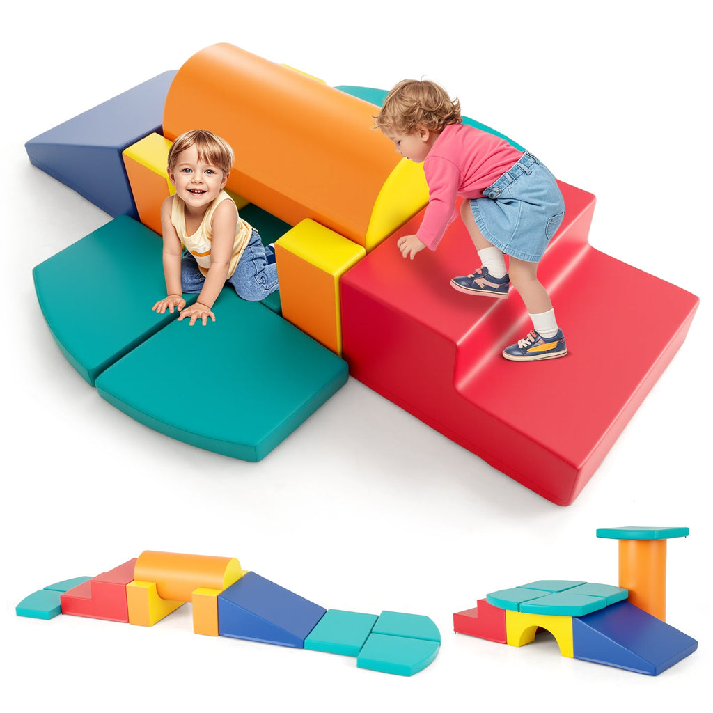 Rainbow Tumble Foam Blocks — 10 Pieces