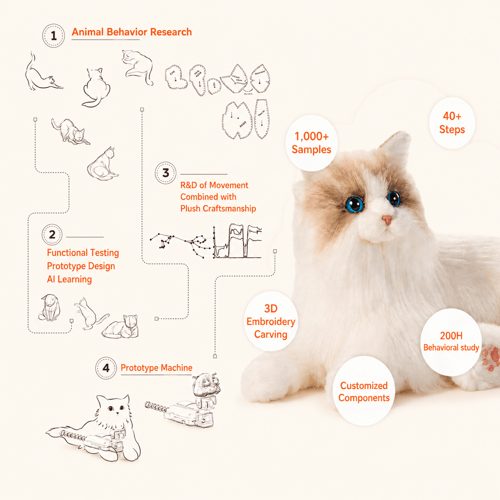 Percy Robot Cat – Voice,Purring & Heartbeat for Comfort - Maven Couture IncPERCY