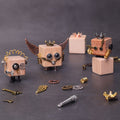 DIY Timberbot Kit – Build 2 Wooden Robots, Make Keychains & Necklace by Kitsville, image 1 of 11