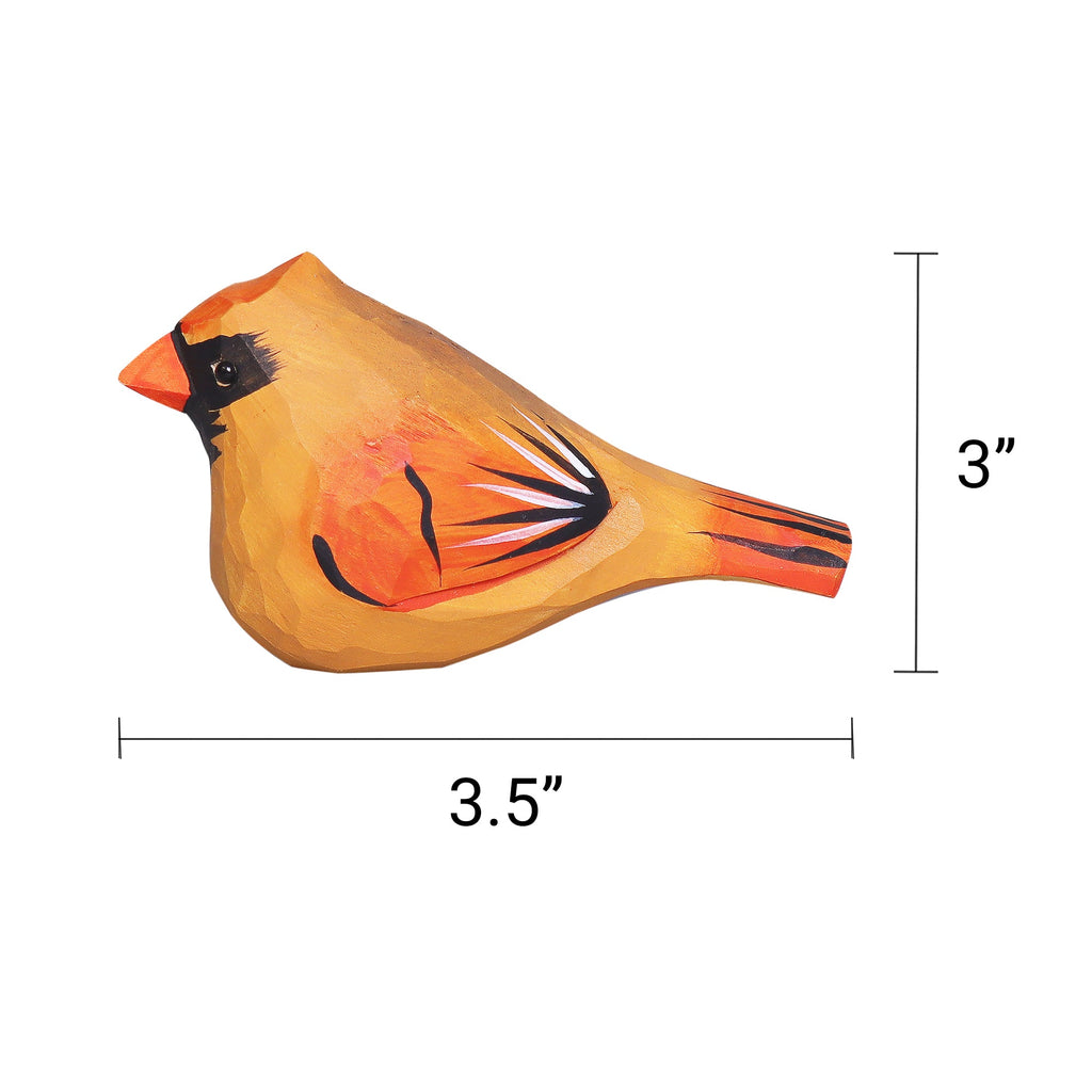 Hand-Carved Cardinal Bird DIY Painting Kit Craft Kit by Kitsville, image 4 of 8