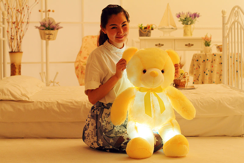 Tap-to-Glow LED Teddy Bear
