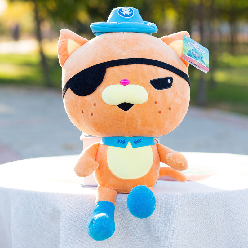 Cuddly green cartoon character plush with crystal-soft velvet fabric