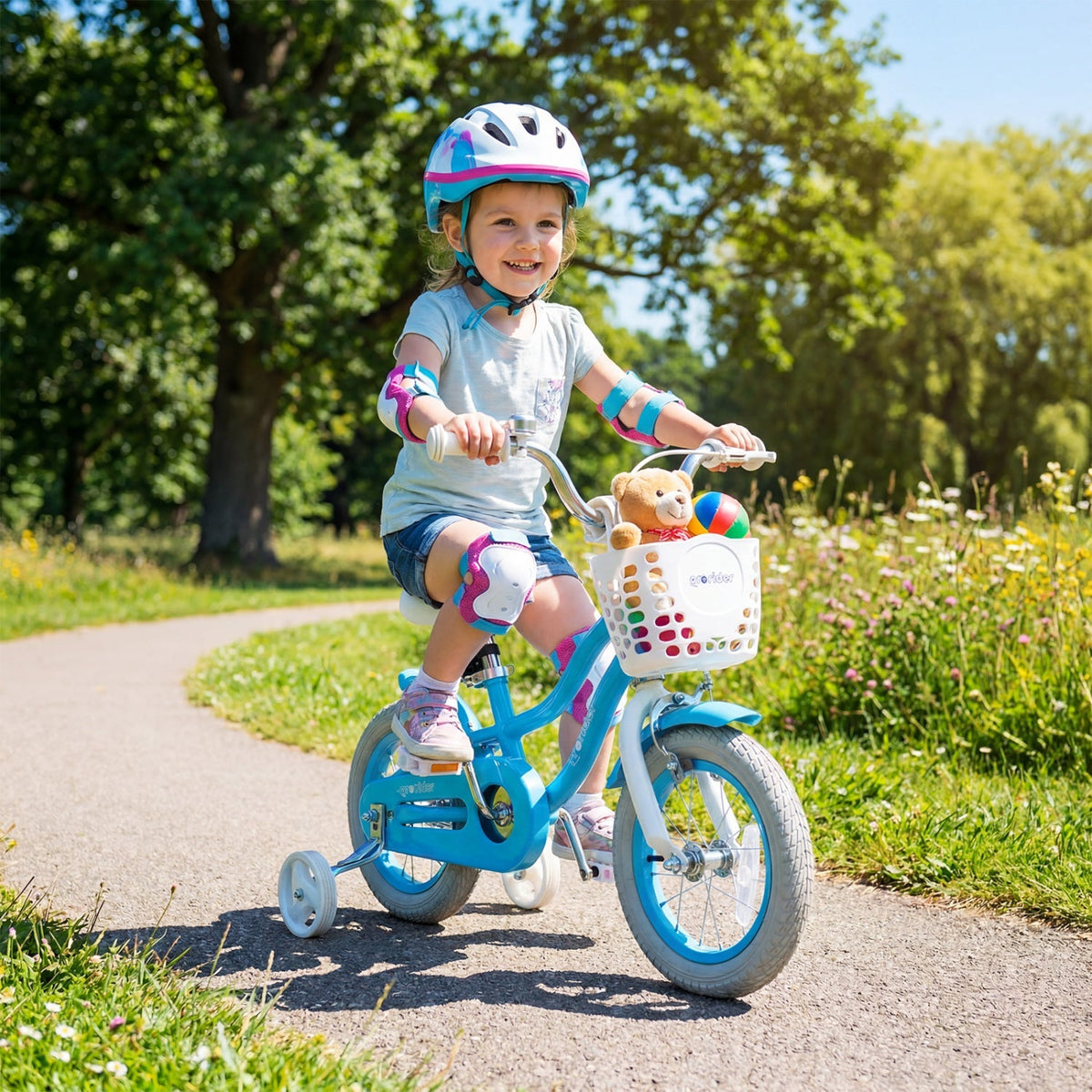 Little Explorer Kids Bike with Training Wheels