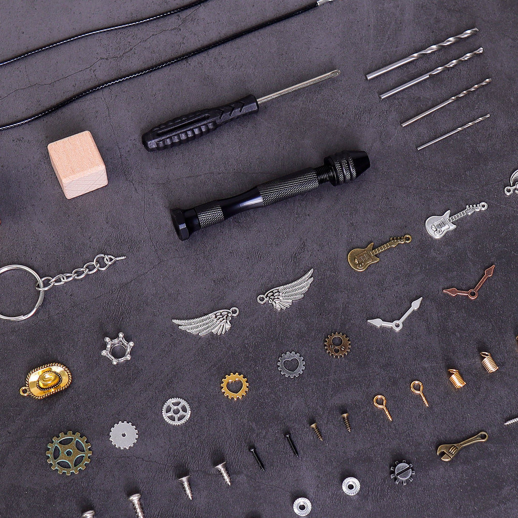 DIY Timberbot Kit – Build 2 Wooden Robots, Make Keychains & Necklace by Kitsville, image 3 of 11