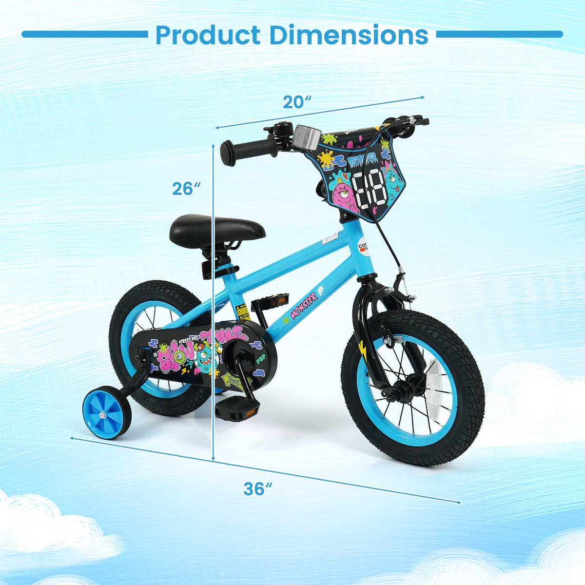 Little Explorer Bike with Training Wheels