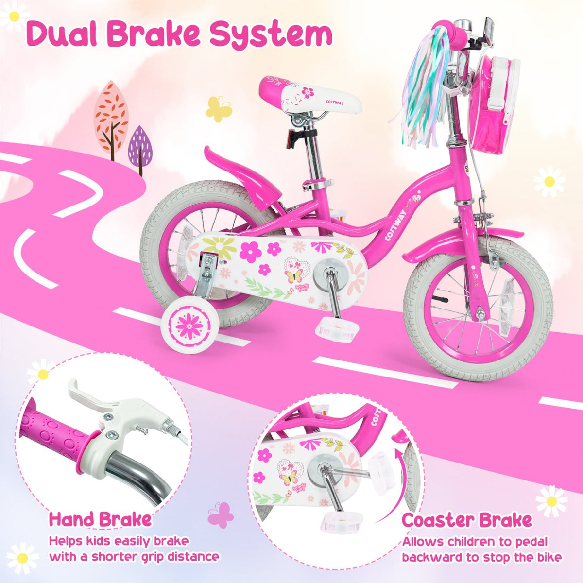 Petal Path Bike with Training Wheels