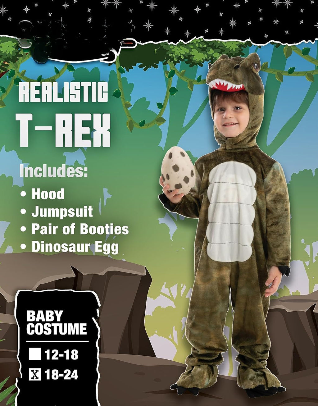 T-Rex Dinosaur Costume with Egg — product photo 6 of 8