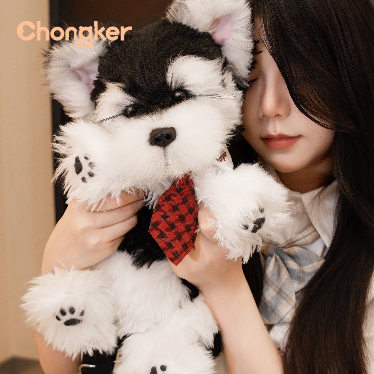 Black & White Schnauzer Backpack by Chongker, image 2 of 6
