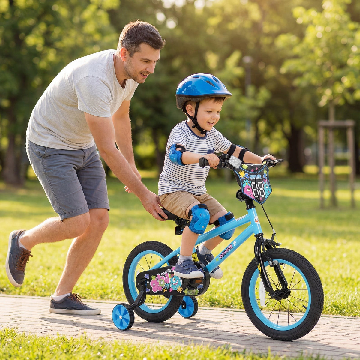 Little Explorer Bike with Training Wheels
