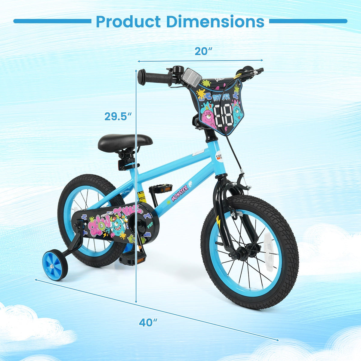 Little Explorer Bike with Training Wheels