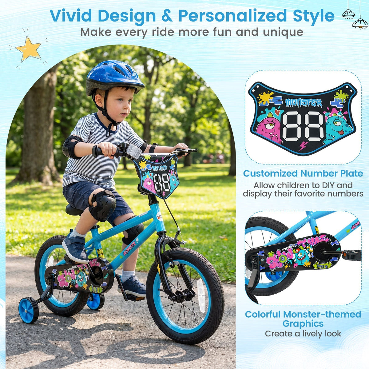 Little Explorer Bike with Training Wheels