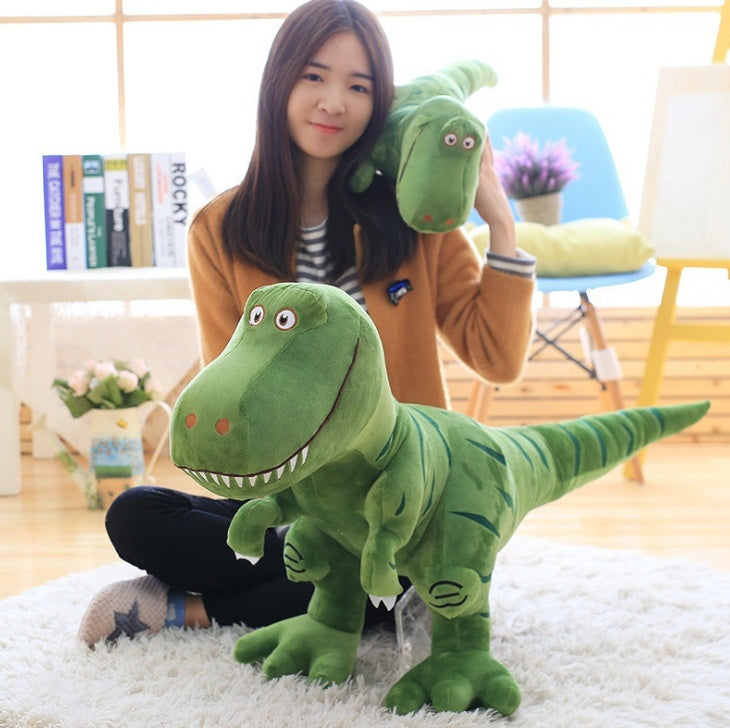cute T-Rex dinosaur plush product photo showing the full item