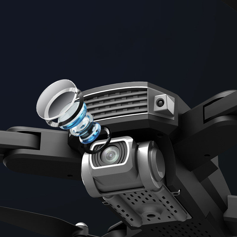 Close-up view of the 4K folding camera drone quadcopter