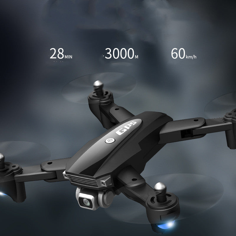 Side view of the 4K folding camera drone quadcopter