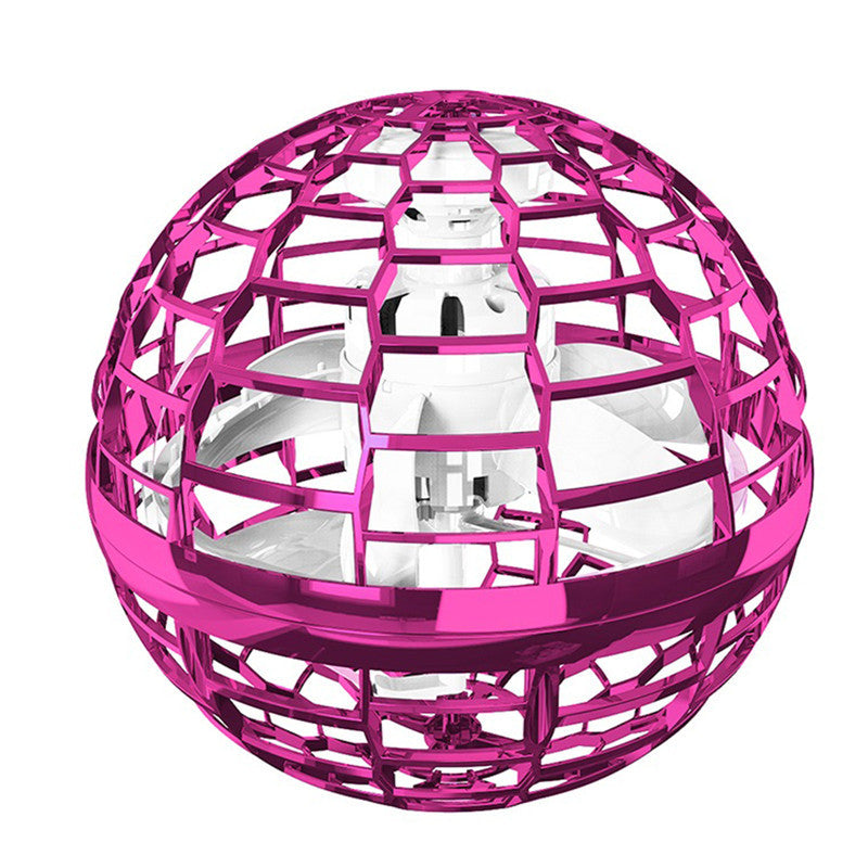 Side view of the hand controlled flying hover ball