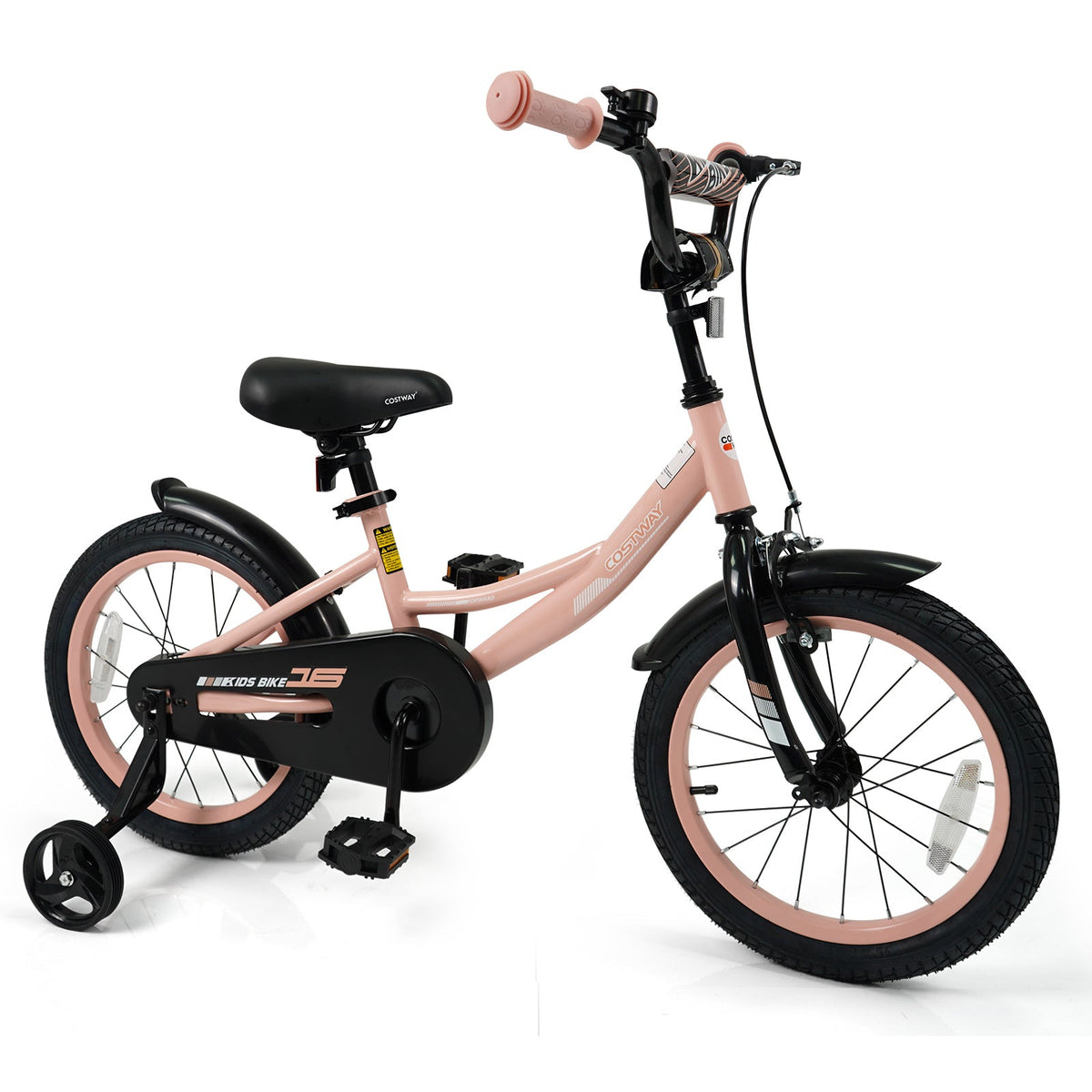 Little Explorer Pink Bike with Training Wheels