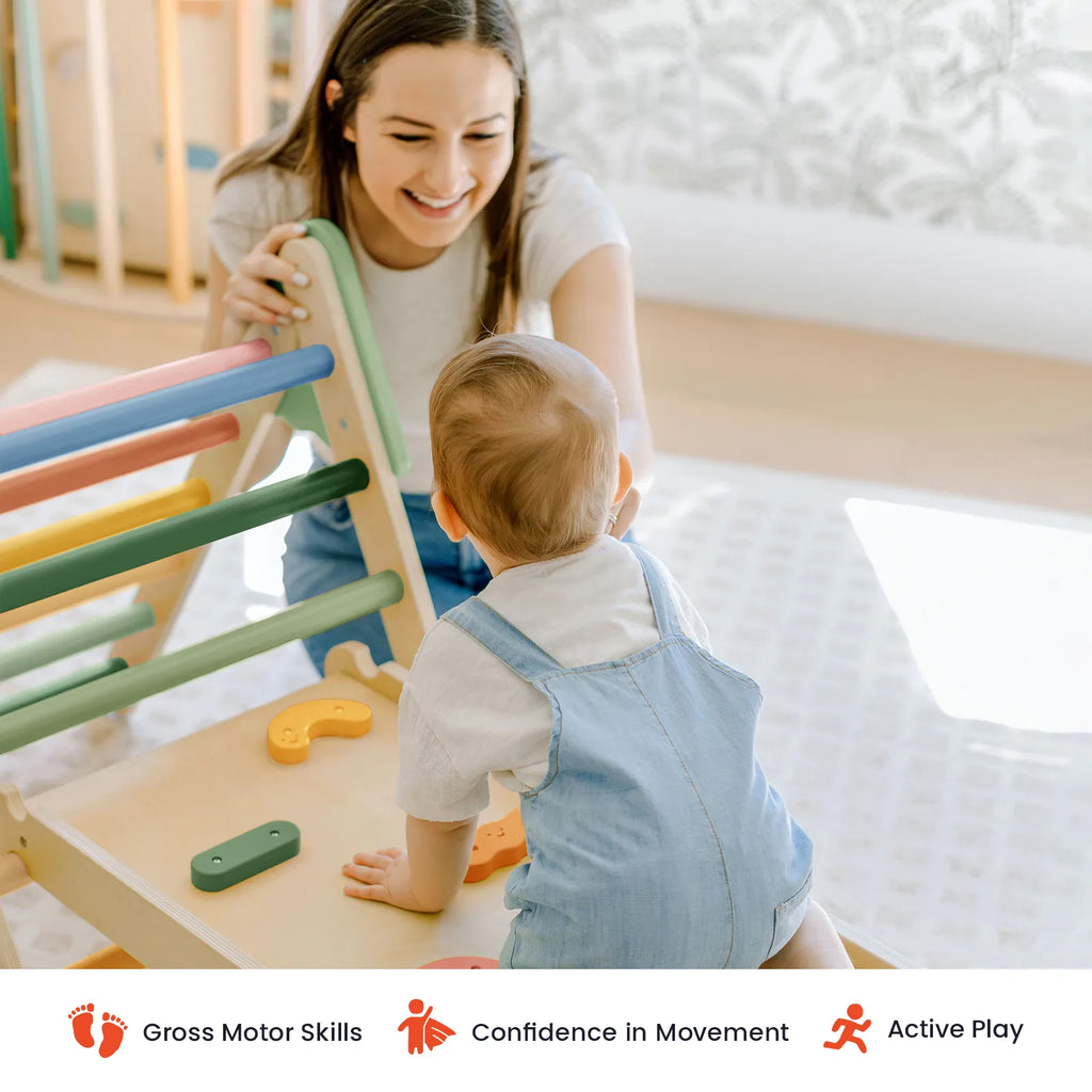 Tiny Land 7-in-1 Morandi Pikler Triangle Set — product image 2 of 7