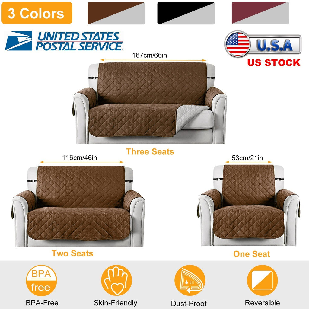 Reversible Sofa Protector with Elastic Strap