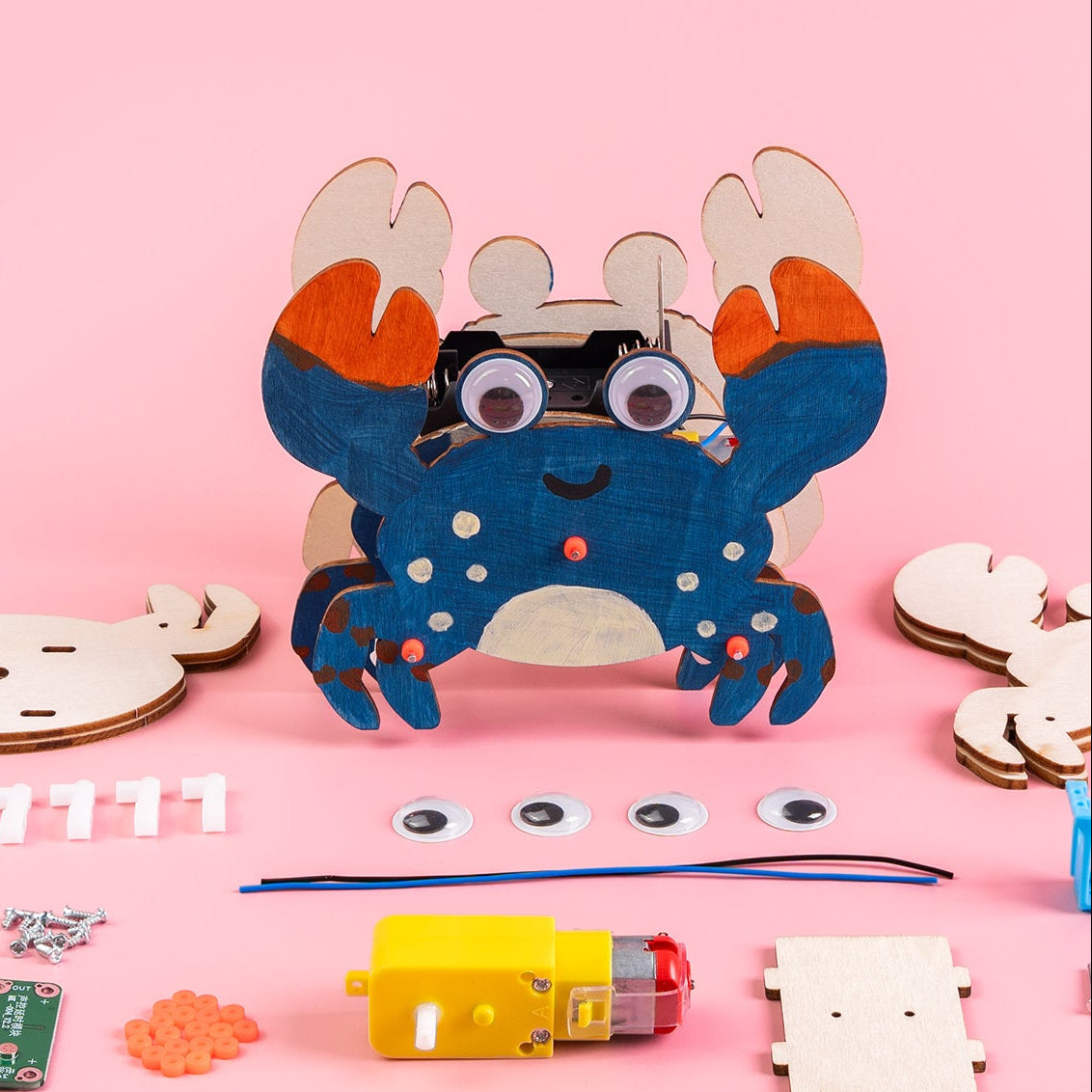 Sound-Activated Walking Crab STEM Kit STEM Kit by Kitsville, image 1 of 7