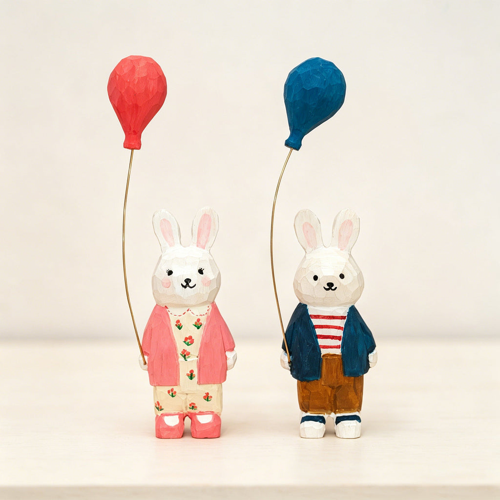 DIY Wooden Bunny Balloon Painting Kit by Kitsville, image 9 of 9