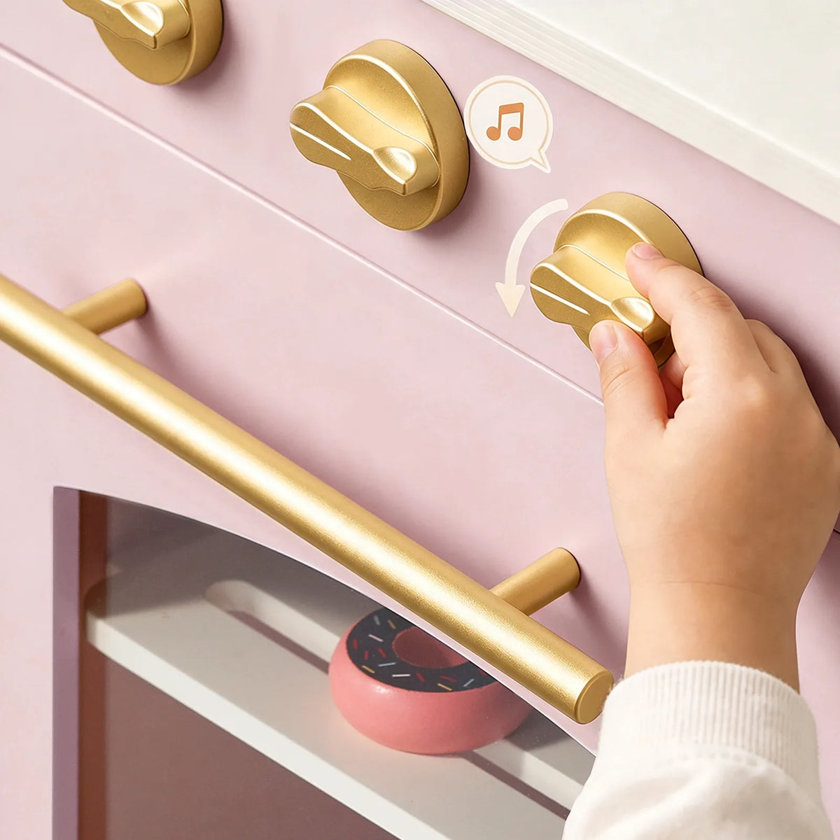 Tiny Land Wooden Play Kitchen with Storage for Creative Toddlers — product image 20 of 33