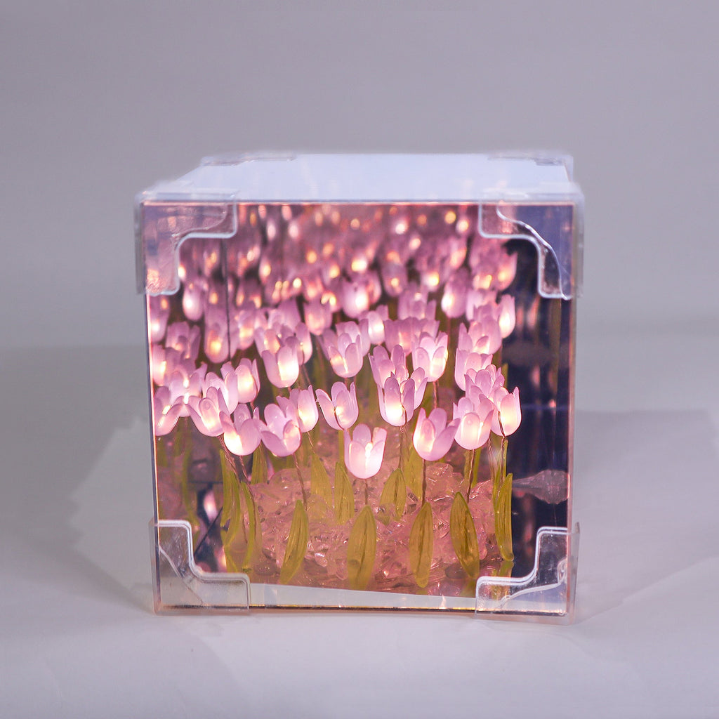 Tulip Mirror LED Night Light - Purple by Kitsville, image 1 of 10