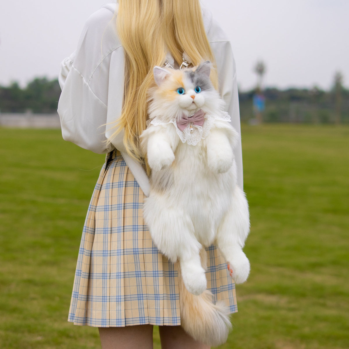 Fairy Light-calico Cat Backpack – Light-Up Plush Cat Backpack by Chongker, image 5 of 7