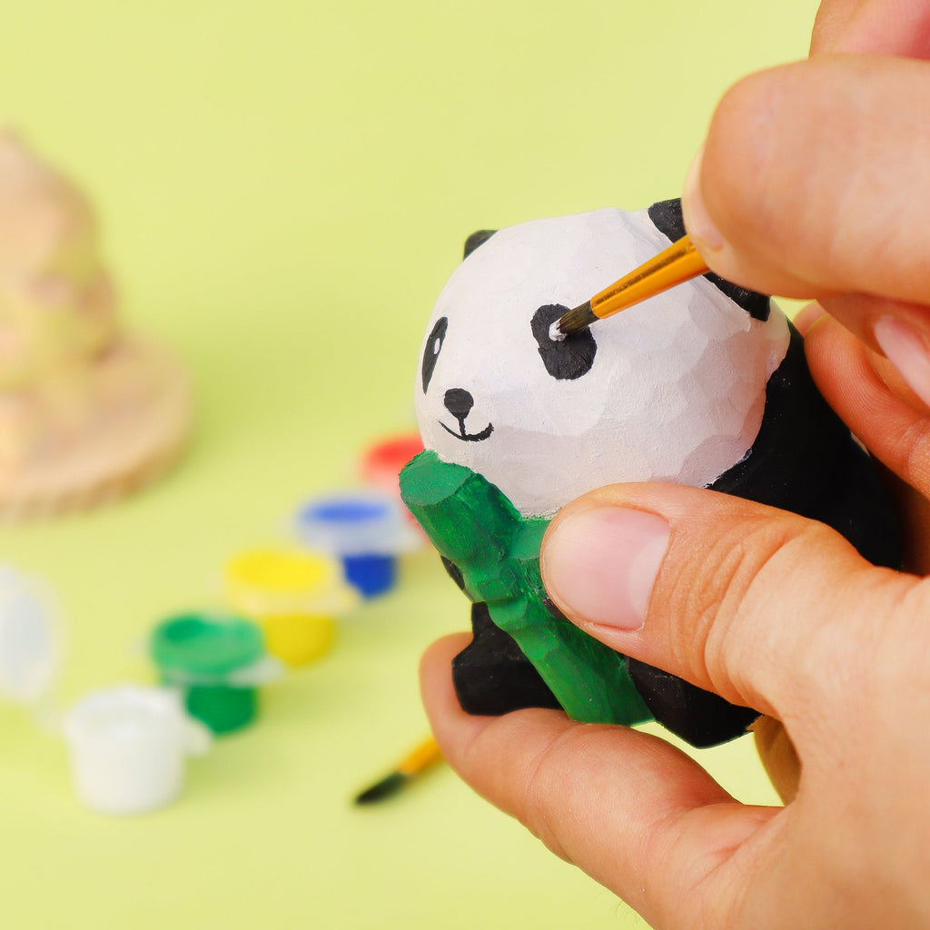 Paint Your Own Wooden Panda Kit – Hand-Carved DIY Painting Craft wit by Kitsville, image 2 of 8