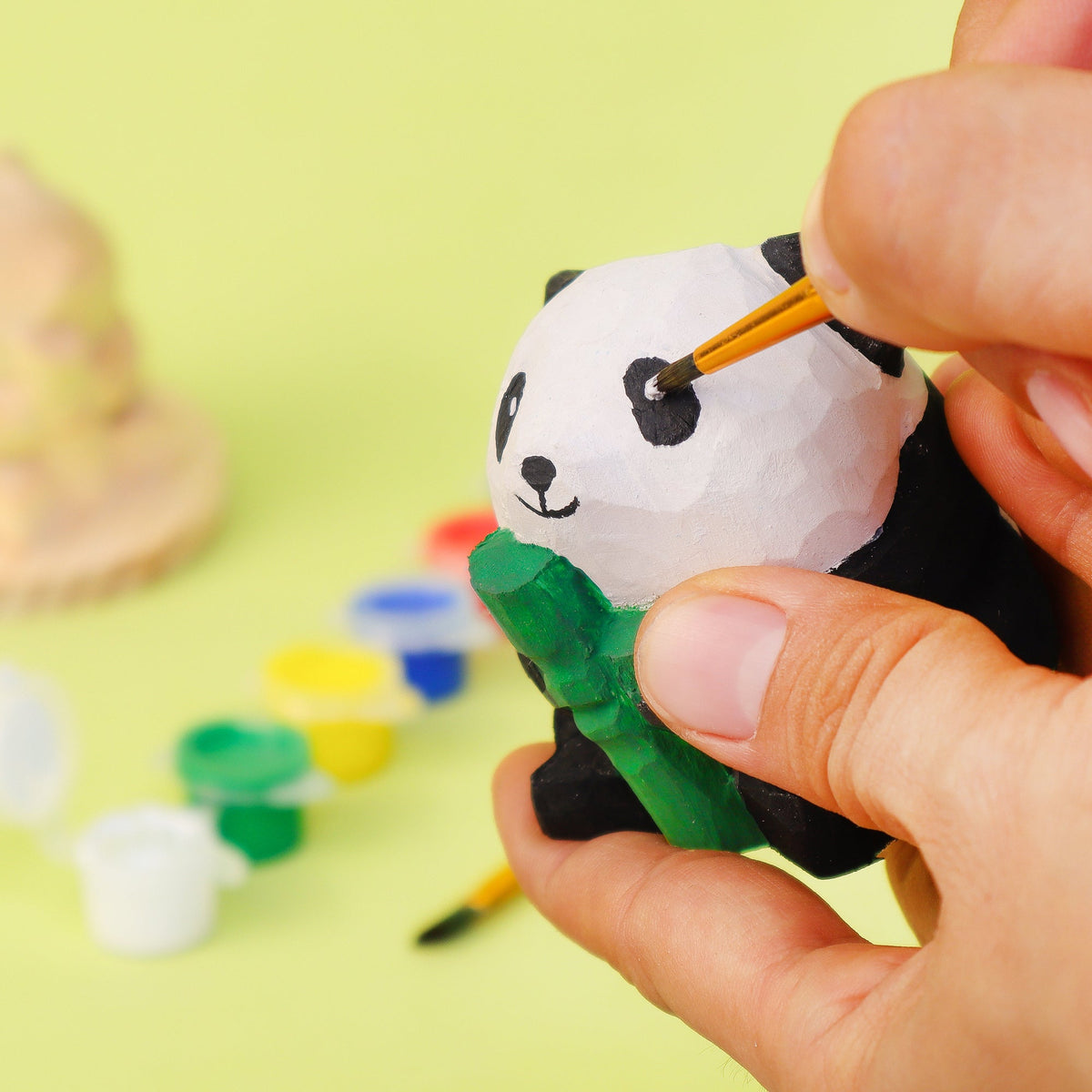 Paint Your Own Wooden Panda Kit – Hand-Carved DIY Painting Craft wit by Kitsville, image 2 of 8