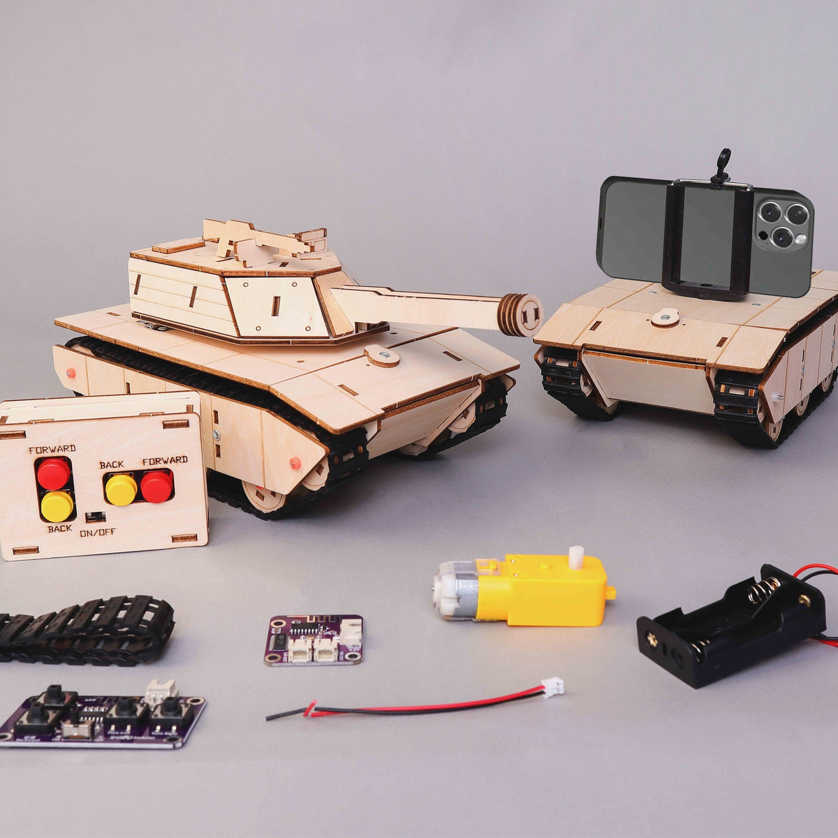RC TankCam, Tank and Camera Mode, Educational STEM Kit by Kitsville, image 1 of 10