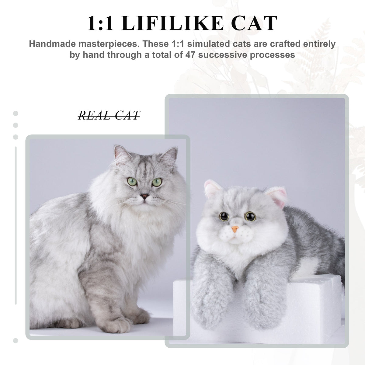 Silver British Shorthair Cat Plush by Chongker, image 9 of 10