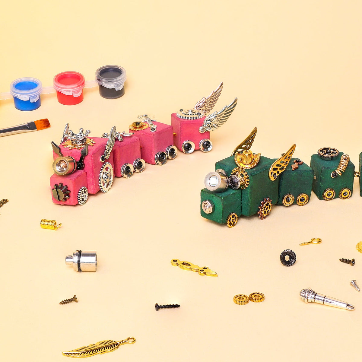 DIY Timber Train Kit DIY Kit by Kitsville, image 1 of 10