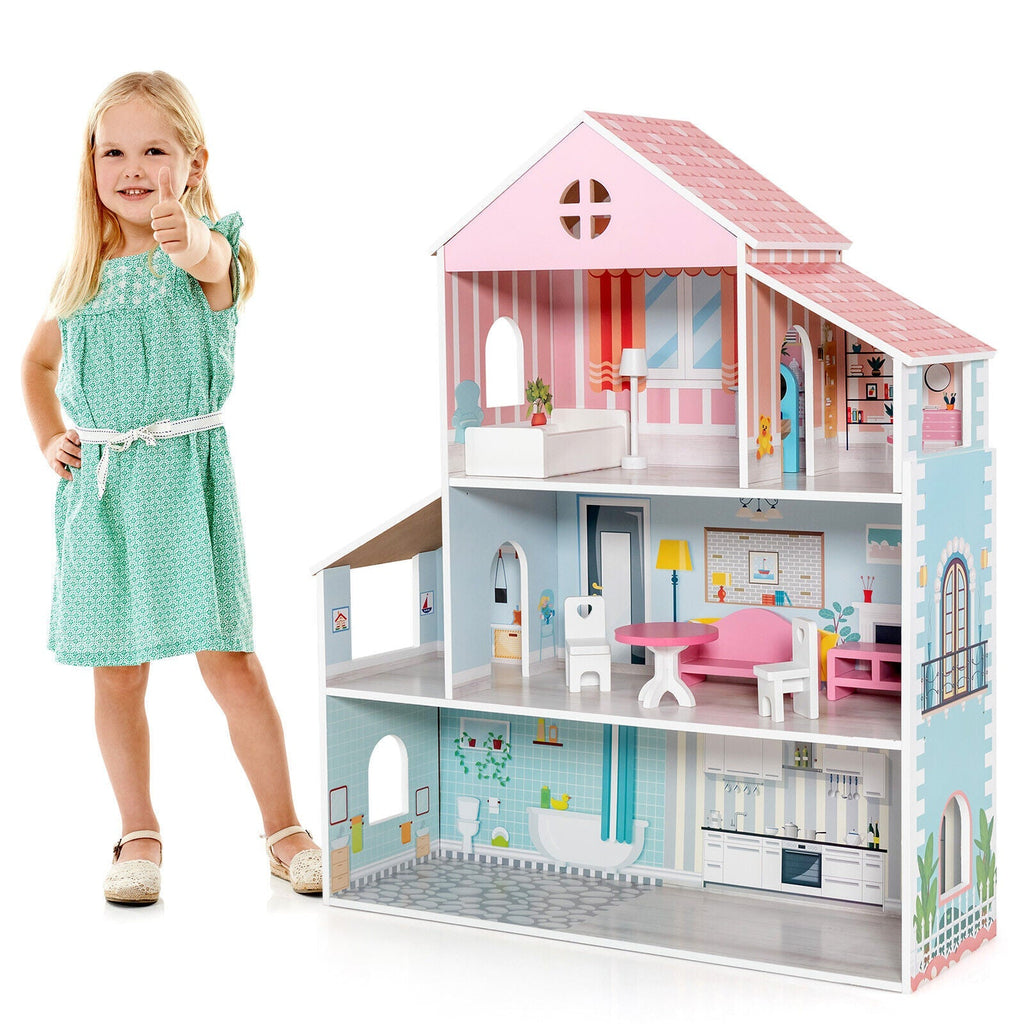 Storybook Three-Story Dollhouse