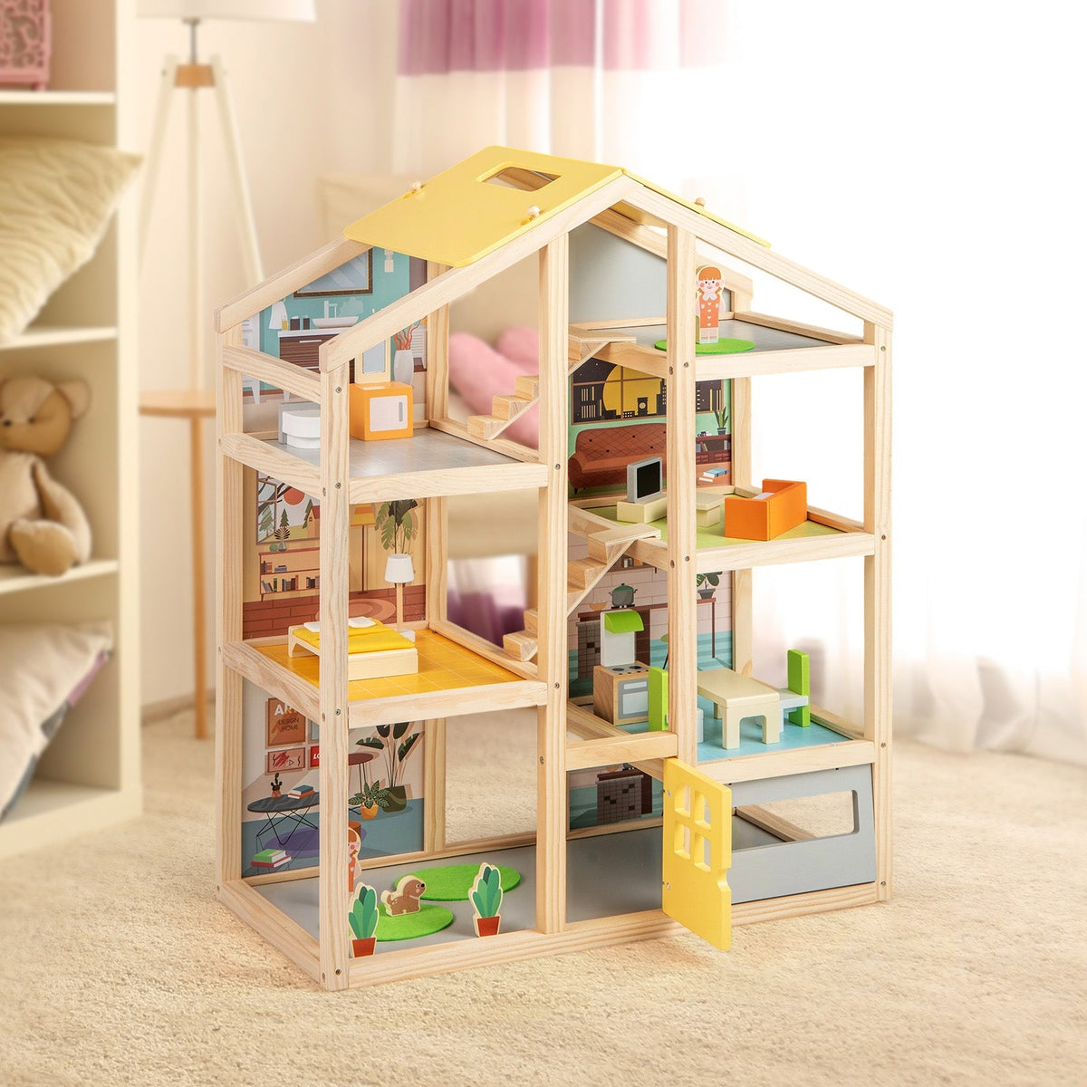 Modern Family Wooden Dollhouse