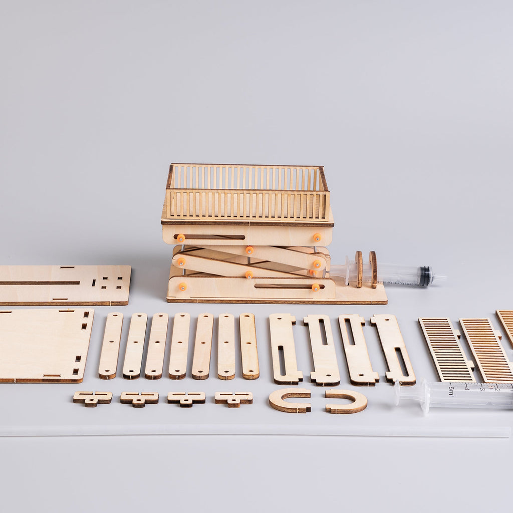 Hydraulic Scissor Lift Model Kit STEM Kit by Kitsville, image 2 of 7
