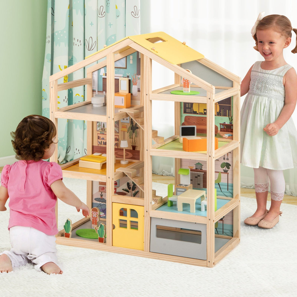 Modern Family Wooden Dollhouse